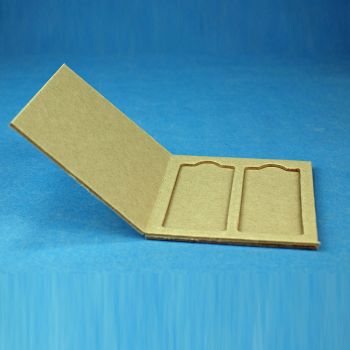 Präparatenmappe mit Deckel für 2 Objektträger