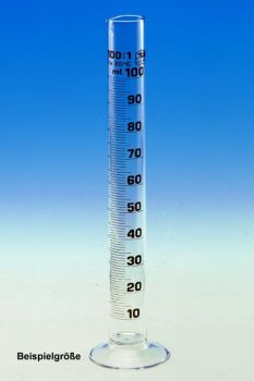 Messzylinder, Rundfuß 250 ml, hohe Form 0