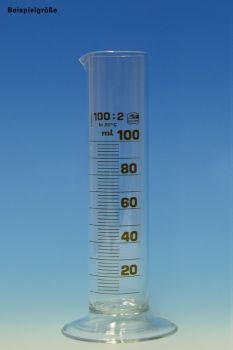 Messzylinder, Rundfuß 10 ml niedere Form
