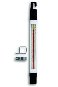 Tiefkühlthermometer, amtlich geeicht mit Halter