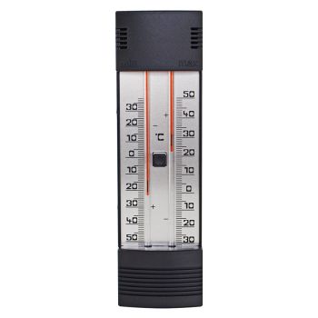 Maxima-Minima-Thermometer mit Drucktasten-Magnet