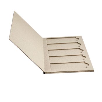 Präparatenmappe mit Deckel für 5 Objektträger