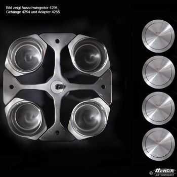 Ausschwingrotor 4-fach, mit Hettodur- Beschichtung