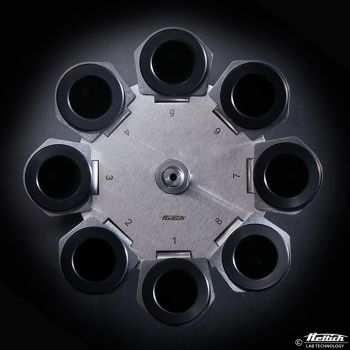 Ausschwingrotor 8-fach, komplett mit Gehängen