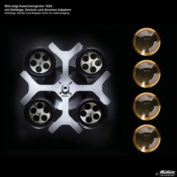 Ausschwingrotor 4-fach, ohne Gehänge, Winkel 90°