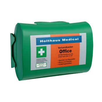Office Verbandkasten, grün, gefüllt nach DIN 13157