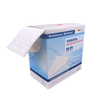 YPSIVIL Zellstoff-Vlieskompresse einseitig