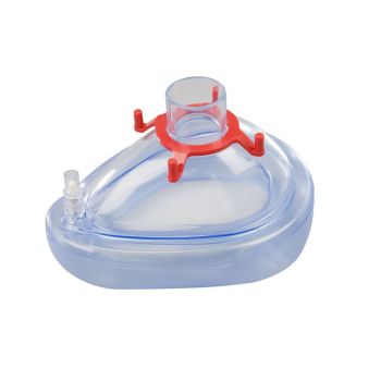 AERObag PVC-Einmal-Beatmungsmaske Gr. 4 für Erwachsene mit Ventil