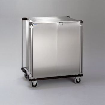 Sterilgutransportwagen für 9xStE mit 2 höhenverstellbaren Auflagen