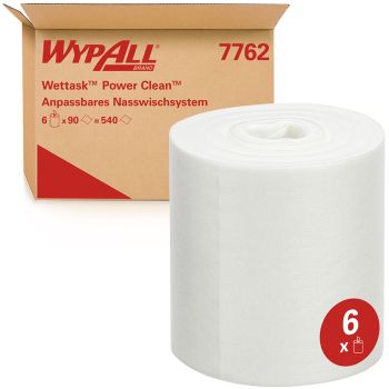WypAll Wettask Power Clean Tücher, weiß