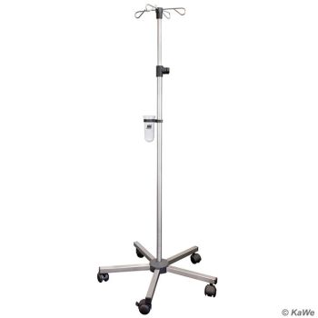Infusionsständer 5-Fuß, Edelstahl, einzeln verpackt