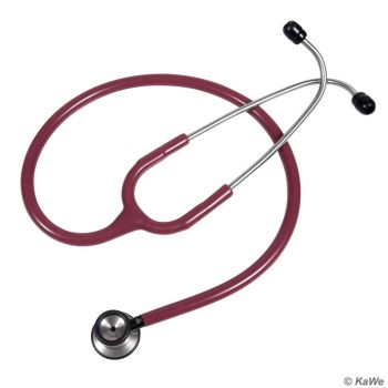 Baby-Prestige Stethoskop Edelstahl, burgunder