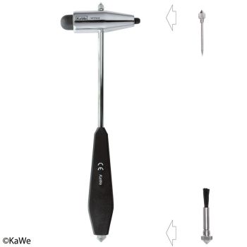 Witroe Reflexhammer, schwer mit schwarzem Kunststoffgriff