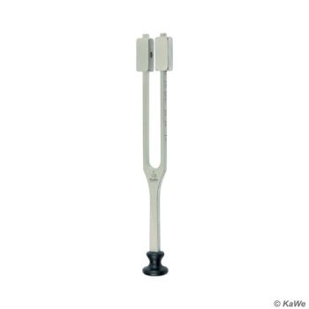 Stimmgabel nach Lucae c 128 Hz mit Dämpfern und Kunststofffuß