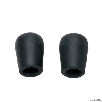 Ohroliven schwarz, innen Ø 6,5 mm (10 Stck.)