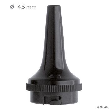 Dauer-Ohrtrichter schwarz, Ø 4,5 mm (3 Stck.)