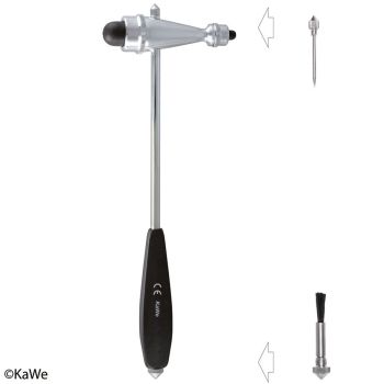 Reflexhammer nach Troemner, leicht mit schwarzem Kunststoffgriff