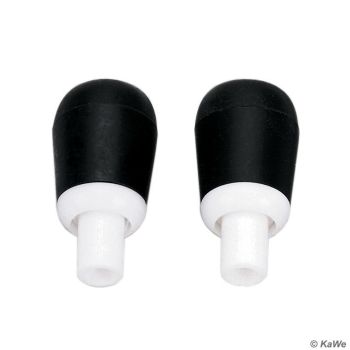 Ohroliven schwarz, innen Ø 5,5 mm, drehbar (10 Stck.)