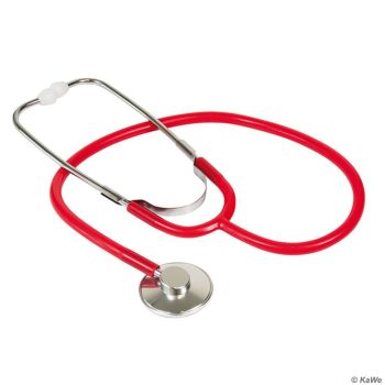 Single Stethoskop, Aluminium, rot 0