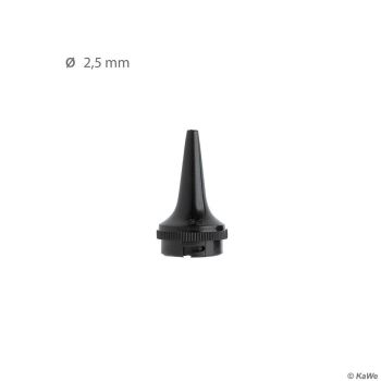 Dauer-Ohrtrichter schwarz, Ø 2,5 mm (3 Stck.)