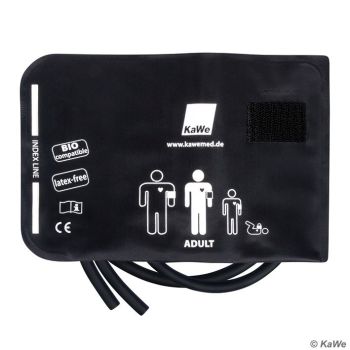 Manschette schwarz, Erwachsene, 2-Schlauch