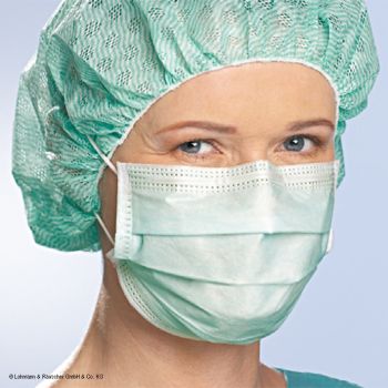 Sentinex OP-Masken Classic EL, grün mit Ohrschlaufen (50 Stck.)