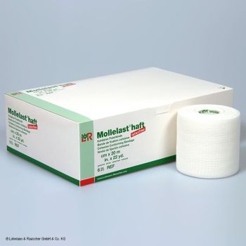 Mollelast haft latexfrei Fixierbinden weiß