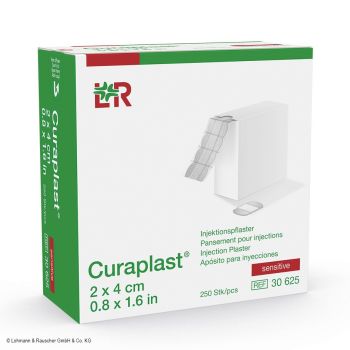 Curaplast Injektionspflaster Sensitive, 2 x 4 cm (250 Stck.) #400431#