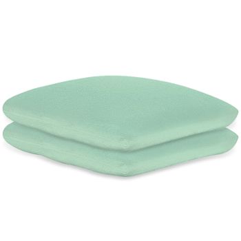 Kissenbezüge Frottee mint, 40 x 40 cm, mit Reißverschluss (2 Stck.)