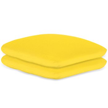 Kissenbezüge Frottee gelb, 40 x 40 cm, mit Reißverschluss (2 Stck.)