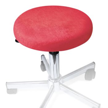 Hockerbezug Frottee bordeaux für Hocker 40 bis 45 cm Ø
