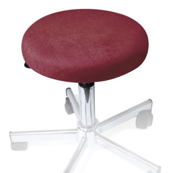 Hockerbezug Frottee brombeer für Hocker 40 bis 45 cm Ø