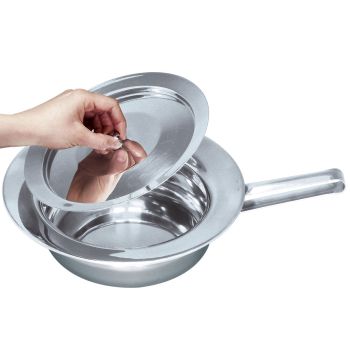 Stechbecken mit Flachgriff und Deckel für Erwachsene -Standard-