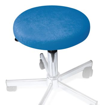 Hockerbezug Frottee aqua für Hocker 40 bis 45 cm Ø