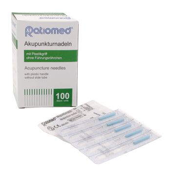 Akupunkturnadeln ratiomed 0,20 x 15 A3 mit Plastikgriff (100 Stck.)