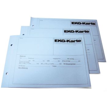 EKG-Karten blau (100 Stck.) 0