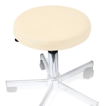 Hockerbezug Frottee natur für Hocker 40 bis 45 cm Ø