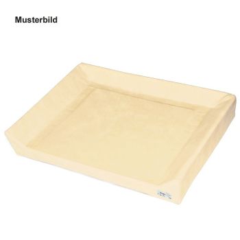 Wickeltischauflage 3-seitige Aufkantung creme
