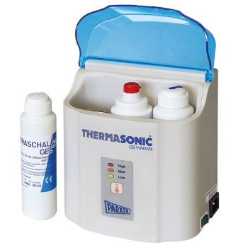 Thermasonic-Gelwärmer LED mit Deckel 230 V für 3 Dosierflaschen