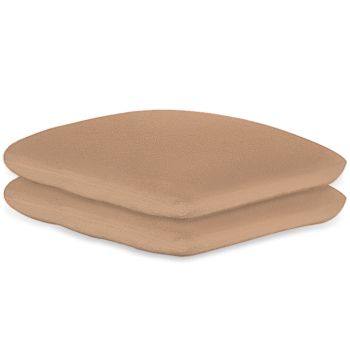 Kissenbezüge Frottee camel, 40 x 40 cm, mit Reißverschluss (2 Stck.)