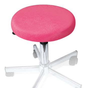 Hockerbezug Frottee pink für Hocker 40 bis 45 cm Ø