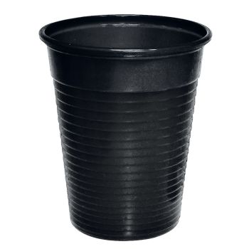 Mundspül- / Laborbecher 180 ml schwarz (100 Stck.)