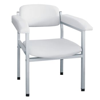 Blutentnahmestuhl ratiomed weiß, Gestell weißaluminium