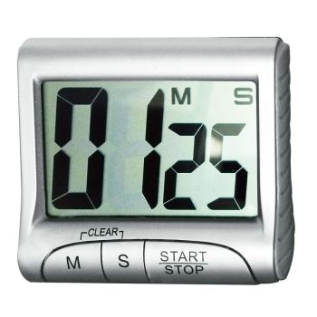 Digital Timer mit großem Display silber