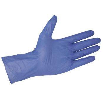Nitril U.-Handschuhe blau, 30 cm lang, Gr. XL unsteril puderfrei (100 Stck.)