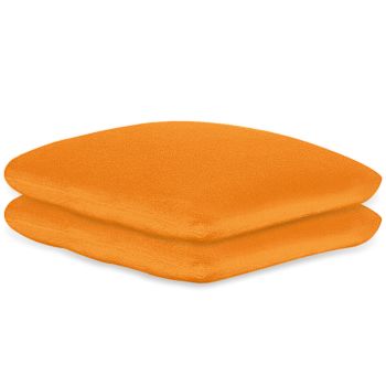 Kissenbezüge Frottee orange, 40 x 40 cm, mit Reißverschluss (2 Stck.)