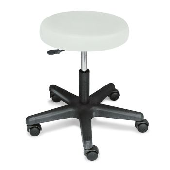 Rollhocker ratiomed lichtgrau, mit schwarzem Kunststofffußkreuz