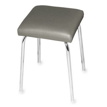 Stapelhocker ratiomed mit viereckigem Polstersitz grau