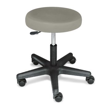 Rollhocker ratiomed grau, mit schwarzem Kunststofffußkreuz