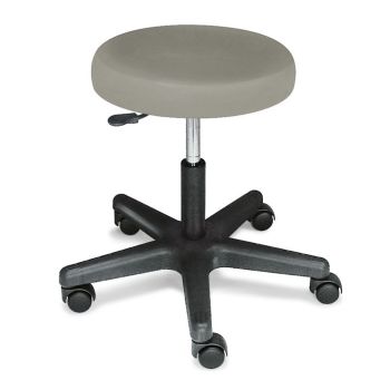 Rollhocker ratiomed grau, mit schwarzem Kunststoffkreuz